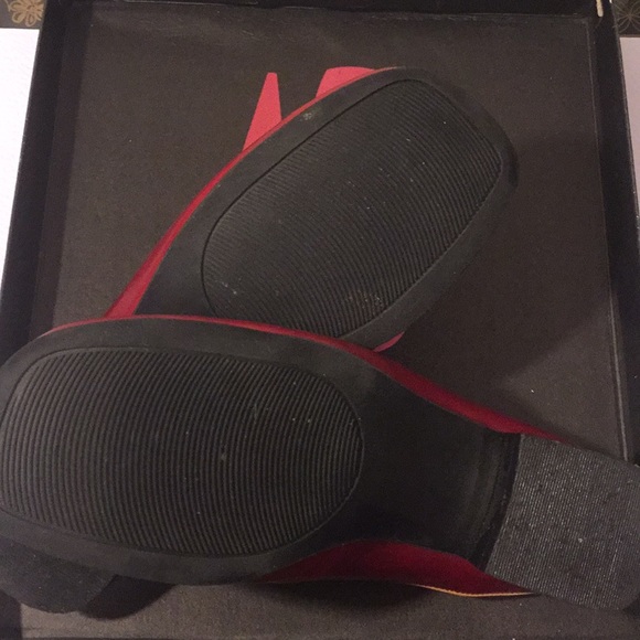 JENNIFER MOORE RED & BEIGE / TAN MULE - Picture 5 of 8